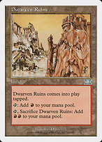 Magic the Gathering Card - Dwarven Ruins - MTG Circle