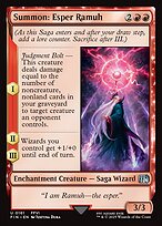 Magic the Gathering Card - Summon: Esper Ramuh - MTG Circle