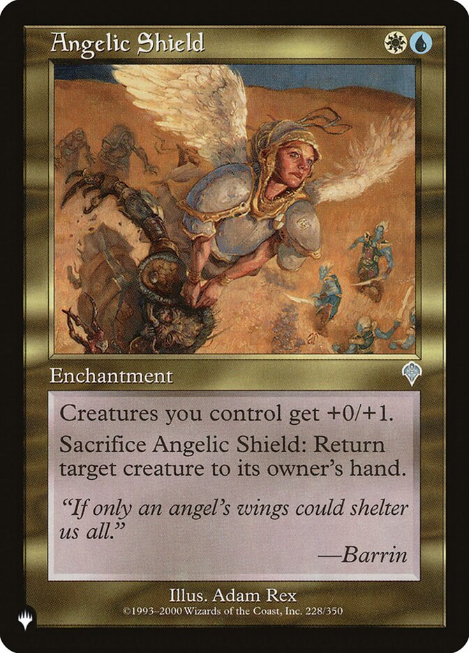 Magic the Gathering Card - Angelic Shield - MTG Circle