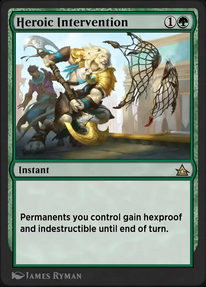 Magic the Gathering Card - Heroic Intervention - MTG Circle