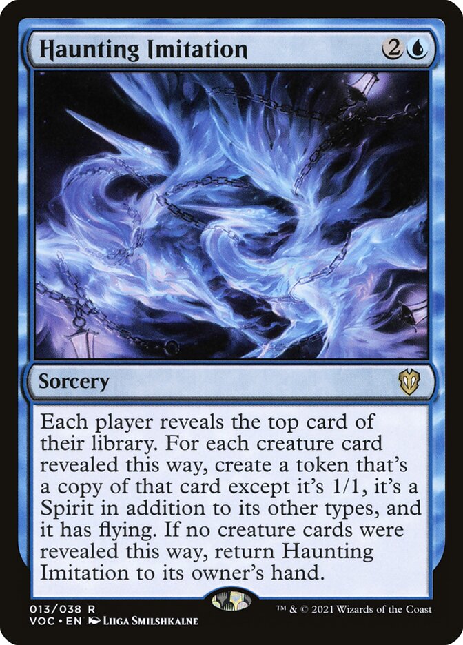 Magic the Gathering Card - Haunting Imitation - MTG Circle