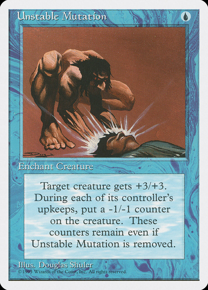 Magic the Gathering Card - Unstable Mutation - MTG Circle