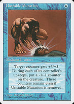 Magic the Gathering Card - Unstable Mutation - MTG Circle