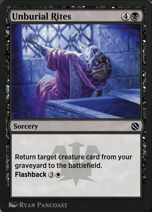 Magic the Gathering Card - Unburial Rites - MTG Circle