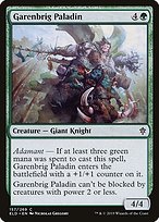 Magic the Gathering Card - Garenbrig Paladin - MTG Circle