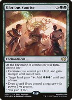 Magic the Gathering Card - Glorious Sunrise - MTG Circle