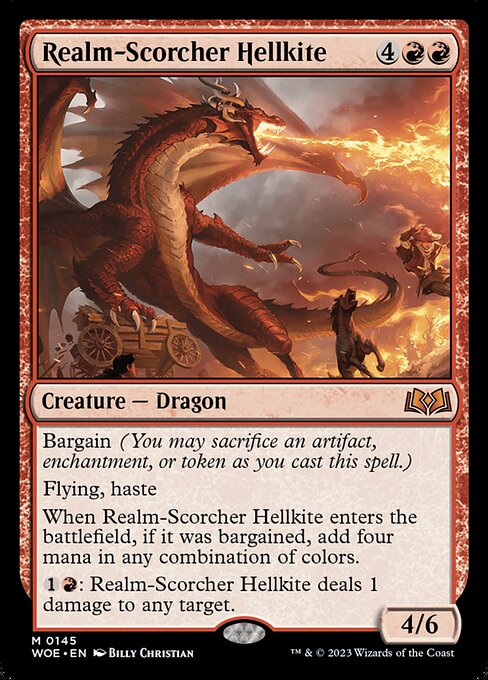 Magic the Gathering Card - Realm-Scorcher Hellkite - MTG Circle
