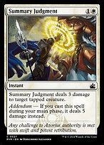 Magic the Gathering Card - Summary Judgment - MTG Circle