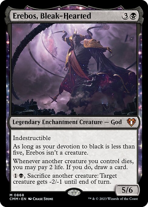 Magic the Gathering Card - Erebos, Bleak-Hearted - MTG Circle