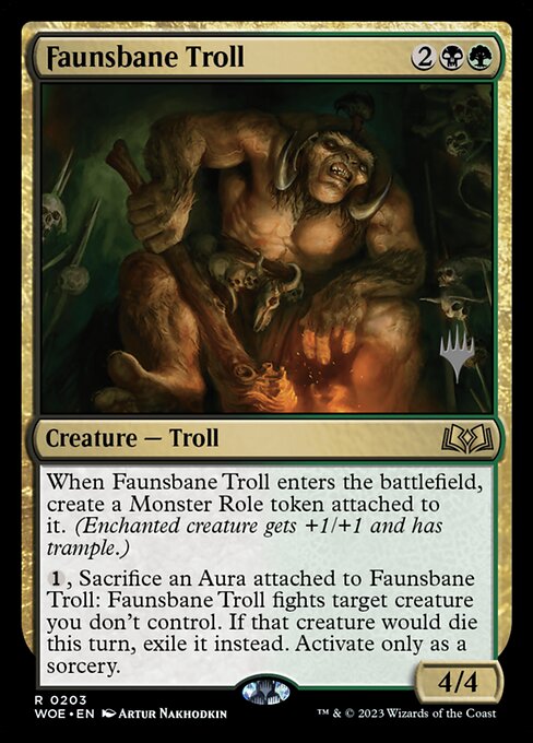 Magic the Gathering Card - Faunsbane Troll - MTG Circle