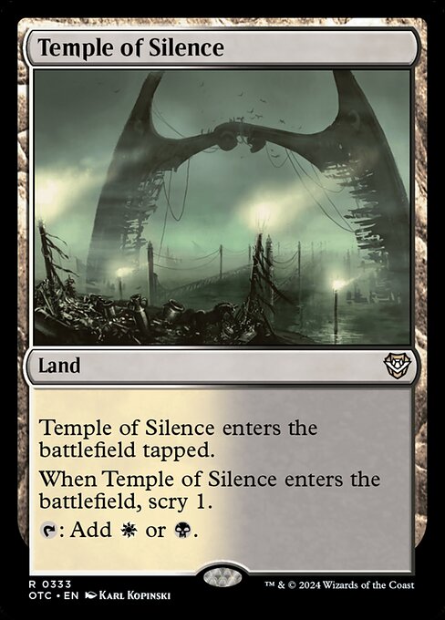 Magic the Gathering Card - Temple of Silence - MTG Circle