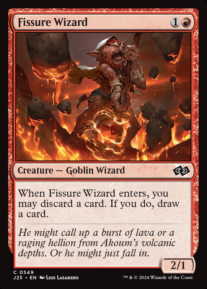 Magic the Gathering Card - Fissure Wizard - MTG Circle