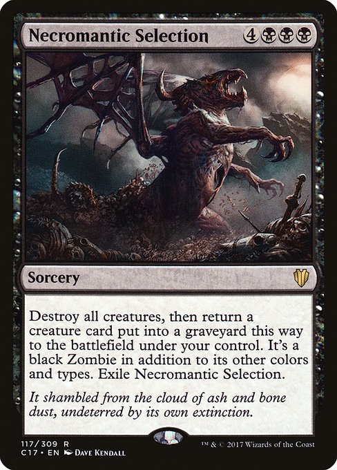 Magic the Gathering Card - Necromantic Selection - MTG Circle