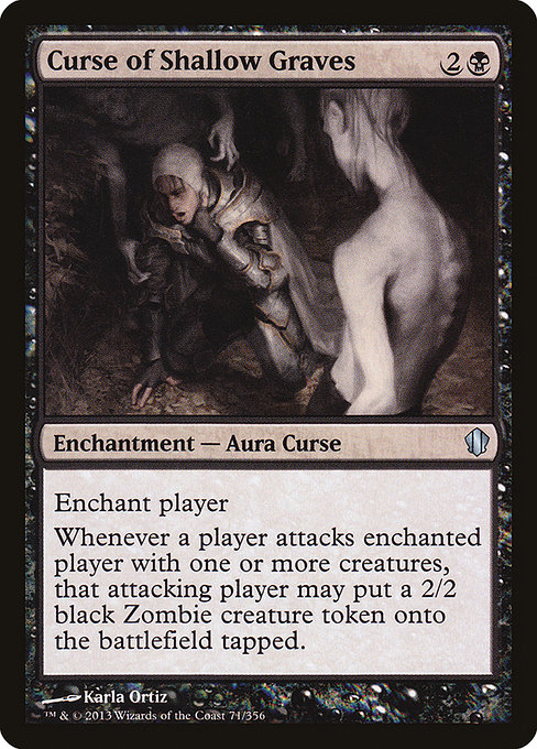 Magic the Gathering Card - Curse of Shallow Graves - MTG Circle