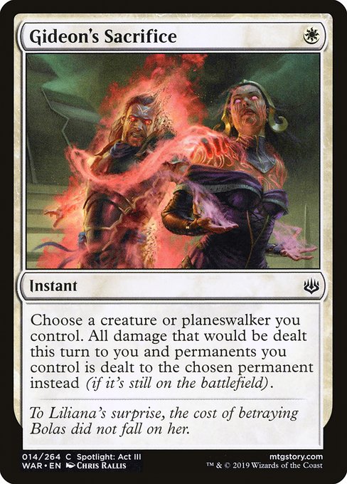 Magic the Gathering Card - Gideon's Sacrifice - MTG Circle