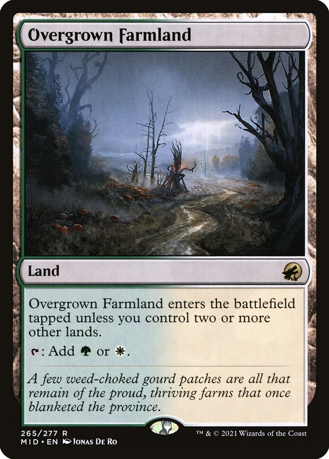 Magic the Gathering Card - Overgrown Farmland - MTG Circle