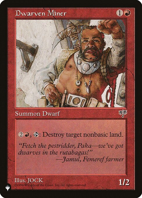 Magic the Gathering Card - Dwarven Miner - MTG Circle