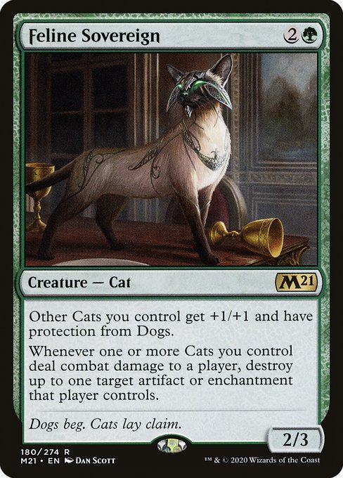 Magic the Gathering Card - Feline Sovereign - MTG Circle