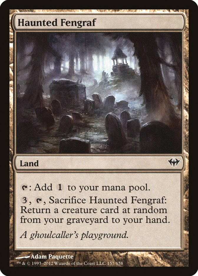 Magic the Gathering Card - Haunted Fengraf - MTG Circle