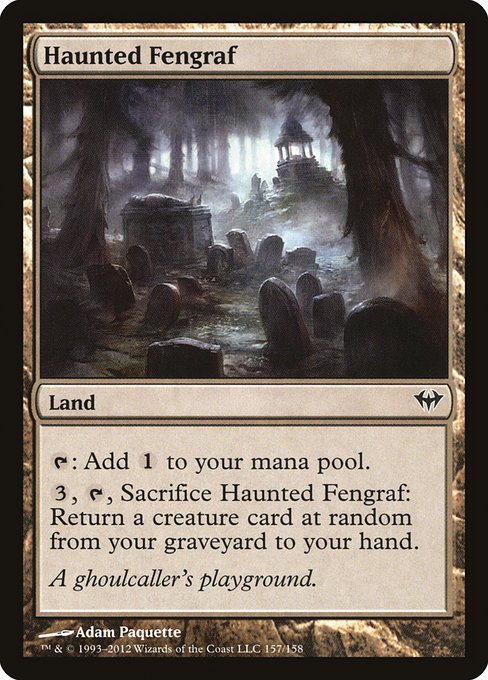 Magic the Gathering Card - Haunted Fengraf - MTG Circle