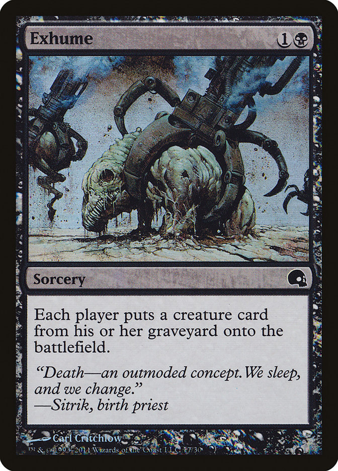 Magic the Gathering Card - Exhume - MTG Circle
