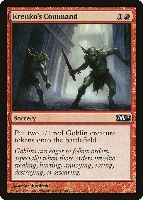 Magic the Gathering Card - Krenko's Command - MTG Circle