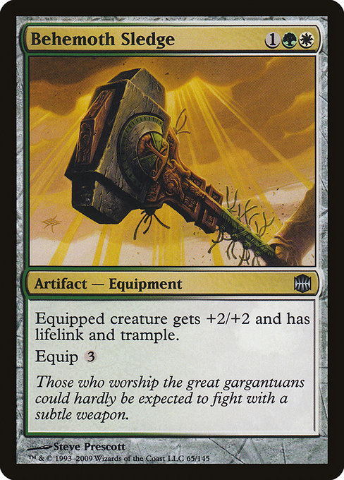 Magic the Gathering Card - Behemoth Sledge - MTG Circle