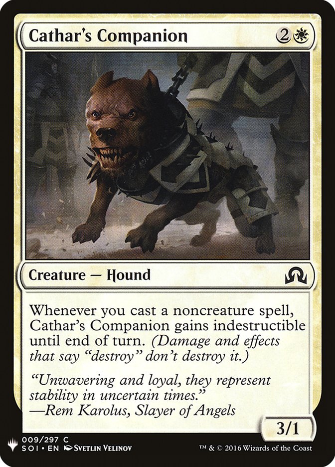 Magic the Gathering Card - Cathar's Companion - MTG Circle