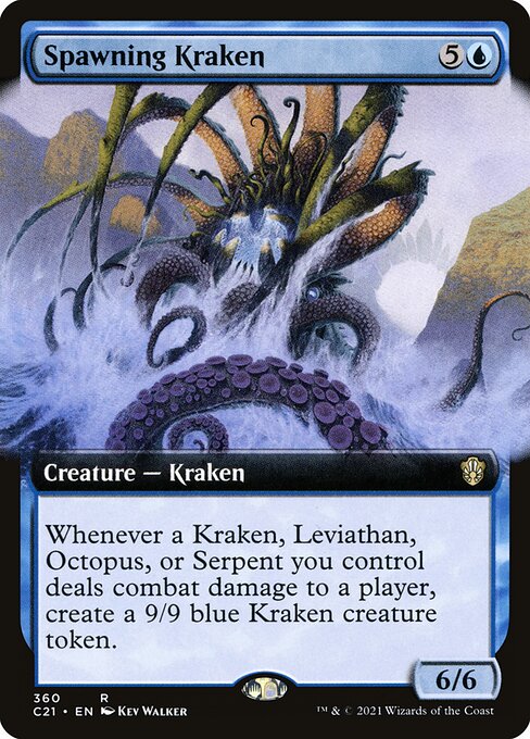 Magic the Gathering Card - Spawning Kraken - MTG Circle