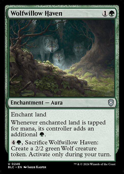 Magic the Gathering Card - Wolfwillow Haven - MTG Circle