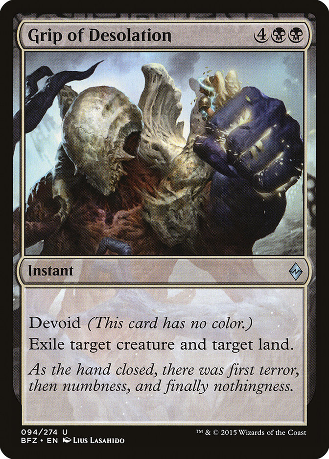 Magic the Gathering Card - Grip of Desolation - MTG Circle