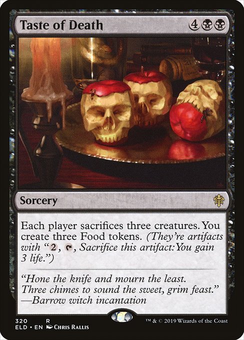 Magic the Gathering Card - Taste of Death - MTG Circle