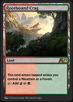 Magic the Gathering Card - Rootbound Crag - MTG Circle