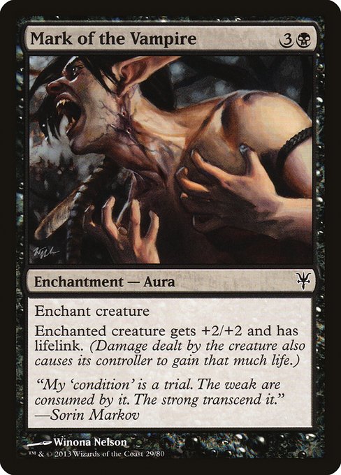 Magic the Gathering Card - Mark of the Vampire - MTG Circle