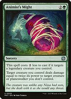 Magic the Gathering Card - Animist's Might - MTG Circle