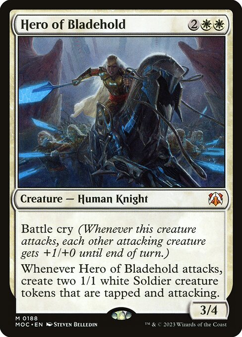 Magic the Gathering Card - Hero of Bladehold - MTG Circle