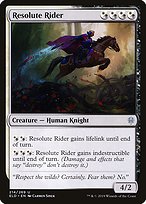 Magic the Gathering Card - Resolute Rider - MTG Circle