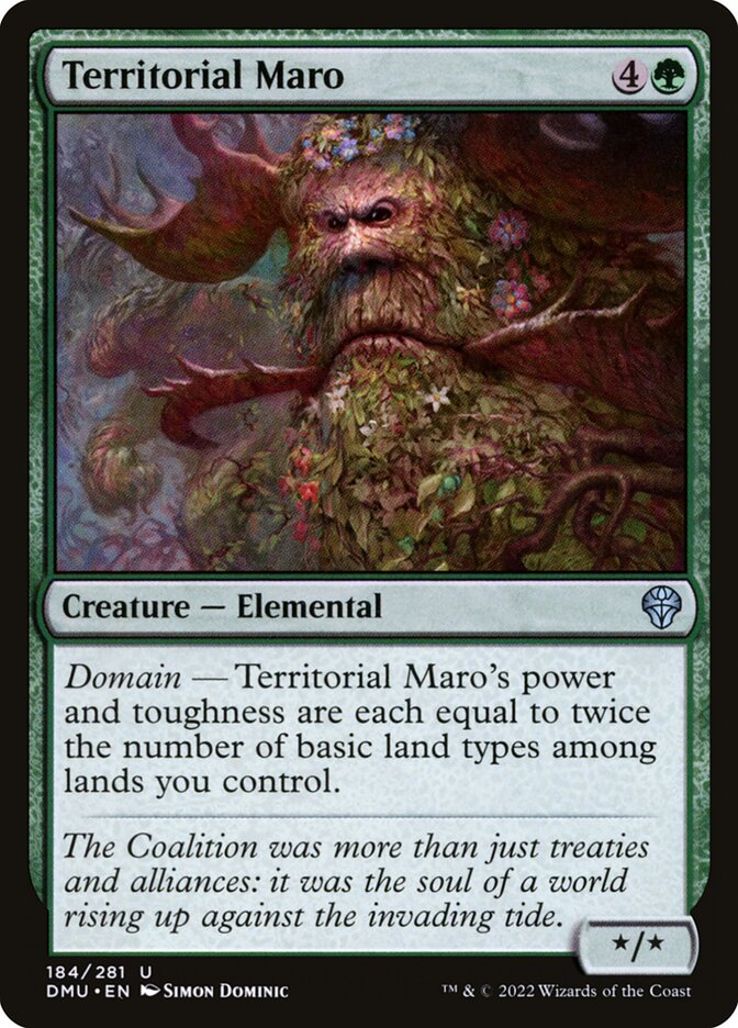 Magic the Gathering Card - Territorial Maro - MTG Circle