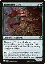 Magic the Gathering Card - Territorial Maro - MTG Circle