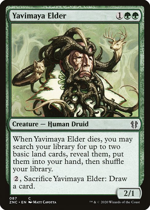 Magic the Gathering Card - Yavimaya Elder - MTG Circle