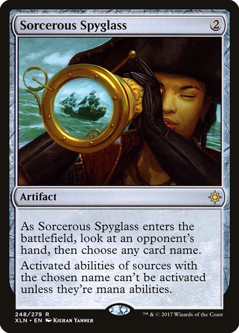 Magic the Gathering Card - Sorcerous Spyglass - MTG Circle