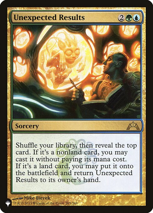 Magic the Gathering Card - Unexpected Results - MTG Circle