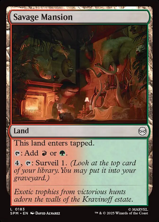 Magic the Gathering Card - Savage Mansion - MTG Circle