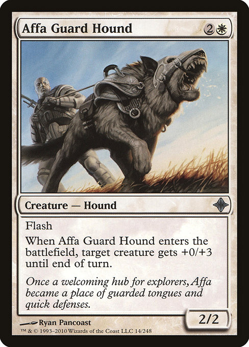 Magic the Gathering Card - Affa Guard Hound - MTG Circle