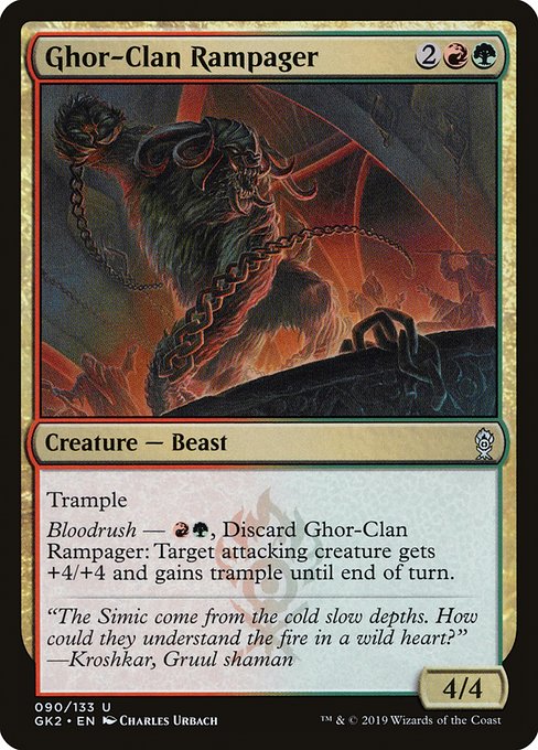 Magic the Gathering Card - Ghor-Clan Rampager - MTG Circle