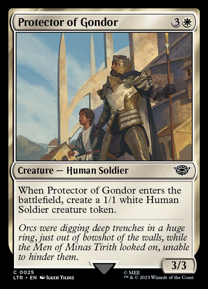 Magic the Gathering Card - Protector of Gondor - MTG Circle