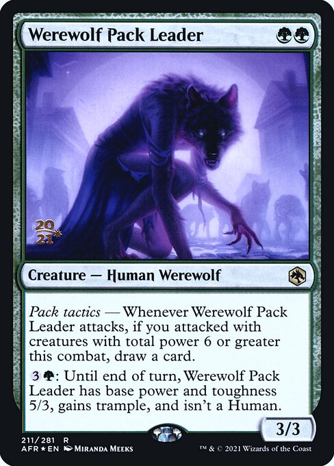 Magic the Gathering Card - Werewolf Pack Leader - MTG Circle