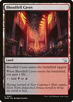 Magic the Gathering Card - Bloodfell Caves - MTG Circle