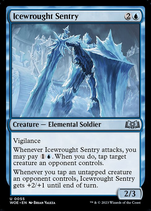 Magic the Gathering Card - Icewrought Sentry - MTG Circle