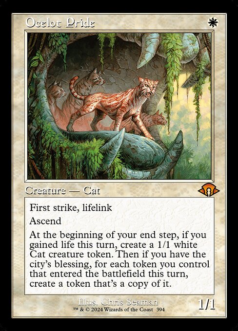 Magic the Gathering Card - Ocelot Pride - MTG Circle